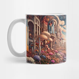 Dream World Flower Lovers City design Mug